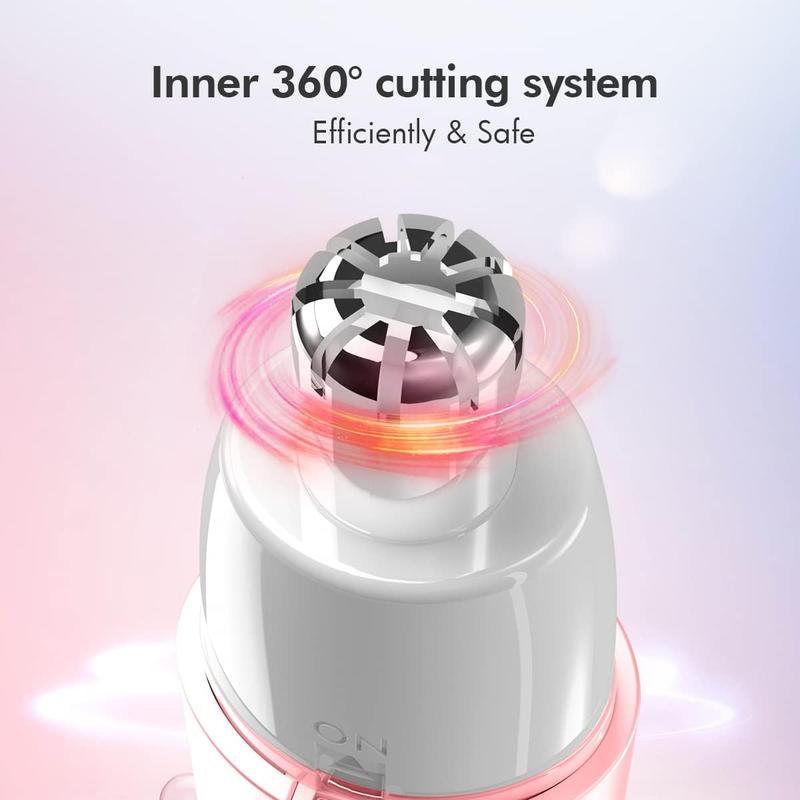 Portable Ear Nose Hair Trimmer for Women 14500RPM Faster Motor Painless Safe Trimming System Mini Sized Battery Powered 2051