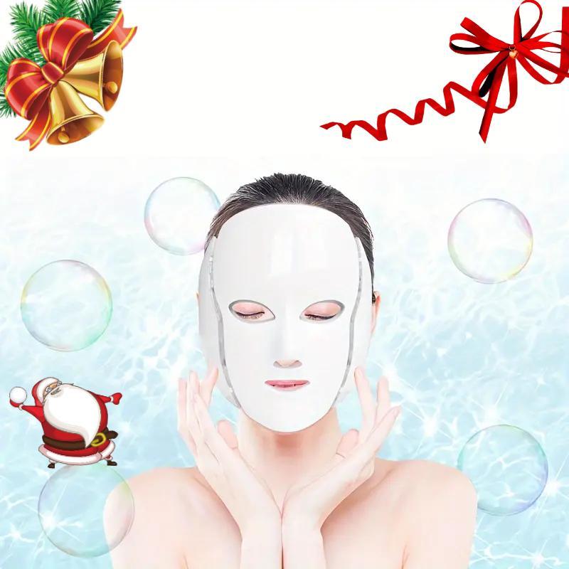 LED 7 Color Face Mask, Face Care Machine for Women, Facial Beauty Instrument for Home Use, Beauty Appliance, Face Care Cover, Stocking Fillers Gift