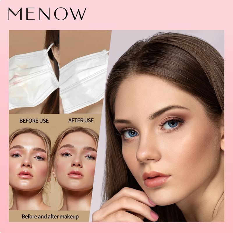 MENOW Cute Bunny Powder, Soft Focus Oil Control Makeup Holding Powder, Invisible Pores, Lightweight Waterproof and Sweatproof Makeup Holding Up to 12 Hours, Multi Skin Nourishing Ingredients