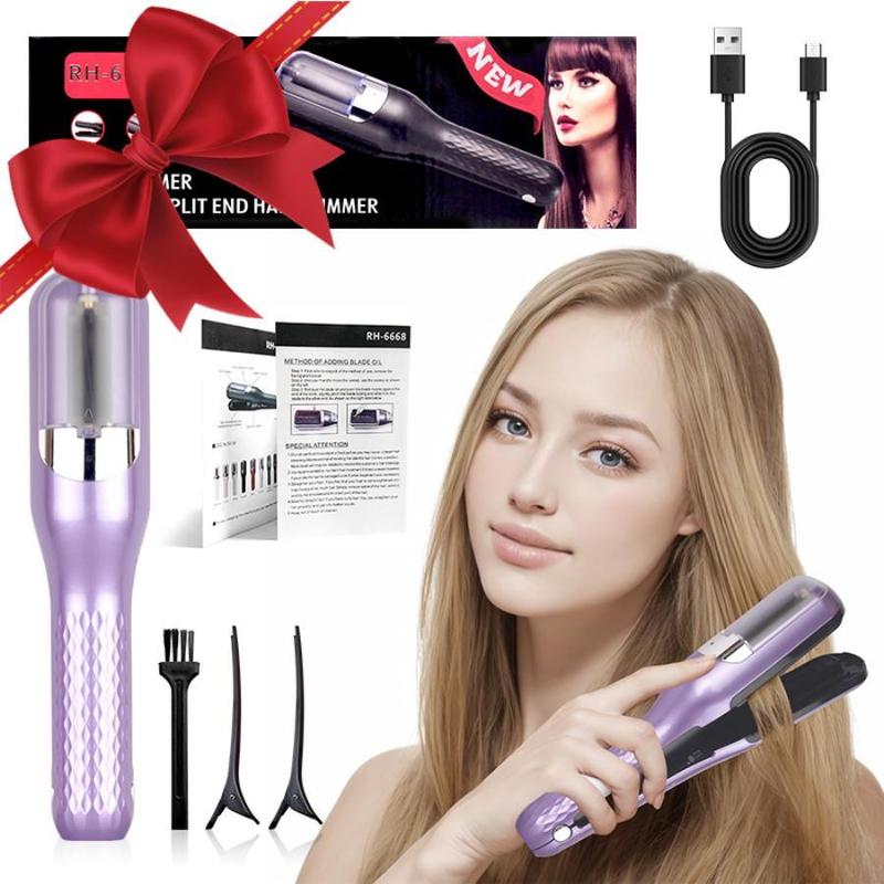 Automatic Electric Hair Clipper, Multifunctional Type-c Rechargeable Hair Split End Clipper, Portable Wireless Hair Trimmer, Hair Care Tool for Gift, Christmas Gift