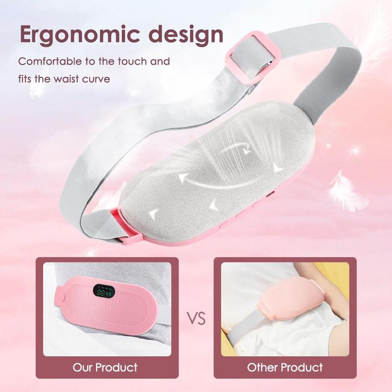 Multi-purpose Electric Belly Warming Belt, Cordless Massage Belly Belt, Portable Hot Compress Massage Abdomen Waist Belt for Women, Summer Gift, Christmas Gift