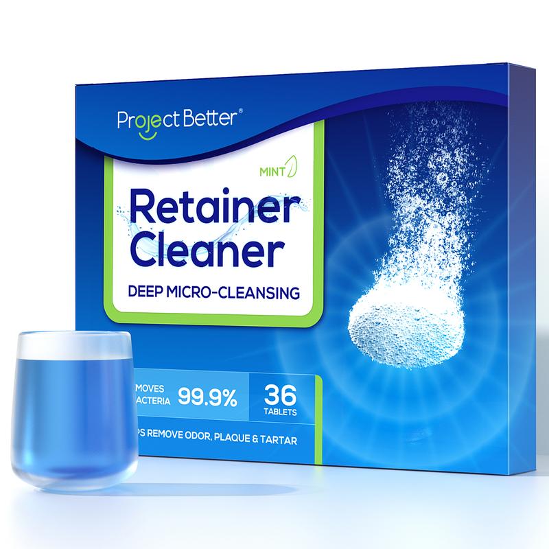 Retainer Cleaner Tablets & Denture Cleaning Tablets for Dental Appliances and Night & Mouth Guard 03