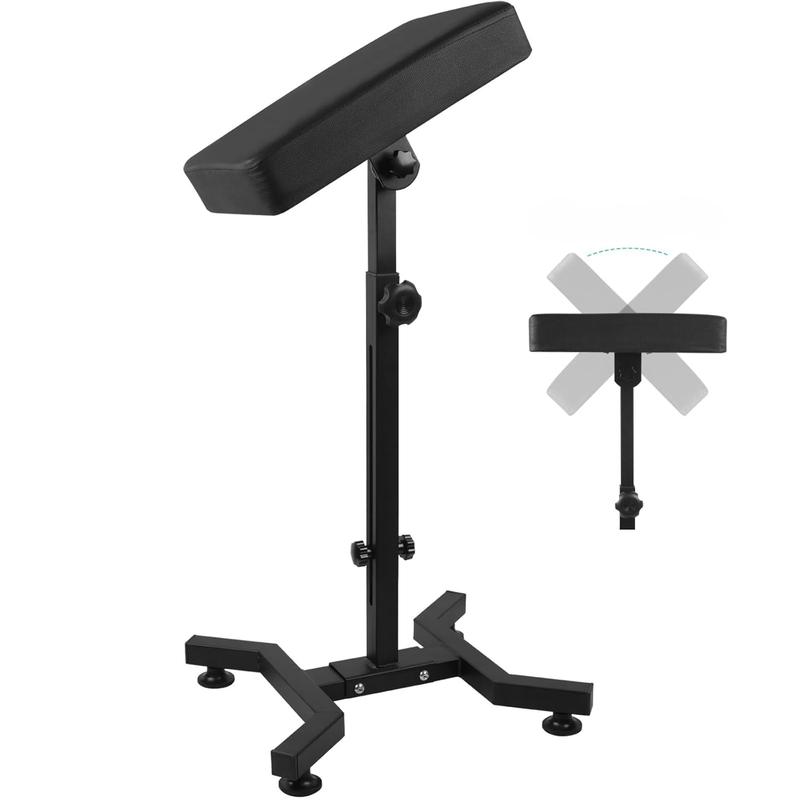 Tattoo Armrest Stand Movable Tattoo Arm Leg Rest Stand Adjustable Height and Tilt Leather Pad Professional Heavy Equipment for Tattoo Studio Cosmetics