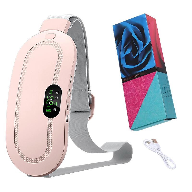 Portable Heating Pad for Period Cramps, Wireless Belt with Heating Massage, Gift for Woman Girl