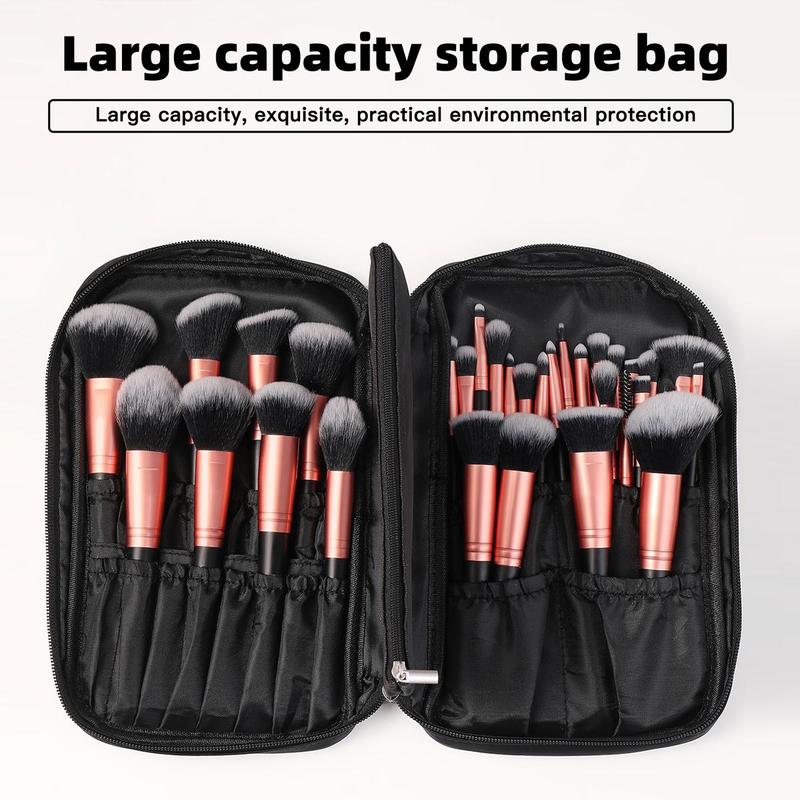 Professional Makeup Tool Kit, Cosmetic Brushes, Beauty Eggs, Beauty Blenders, Makeup Sponge, Power Puff, Cleaning Tool & Makeup Brush Storage Bag