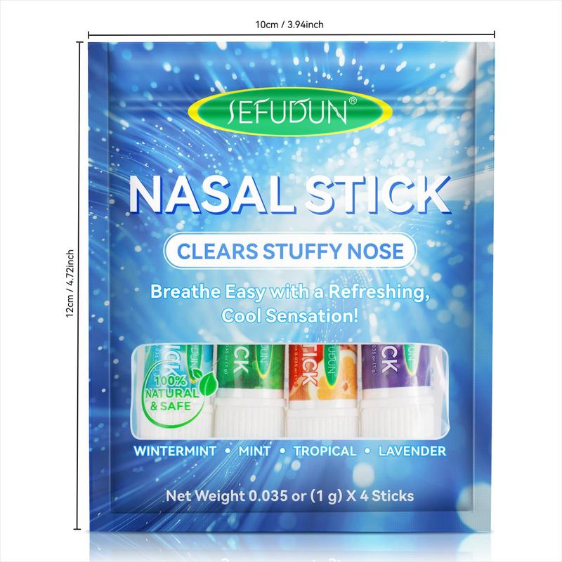 Nasal Stick, Nasal Clear Stick, Nasal Care Product for Women & Men, Suitable for Use When Driving, Working, Or Having Difficulty Concentrating in Class, Christmas Gift