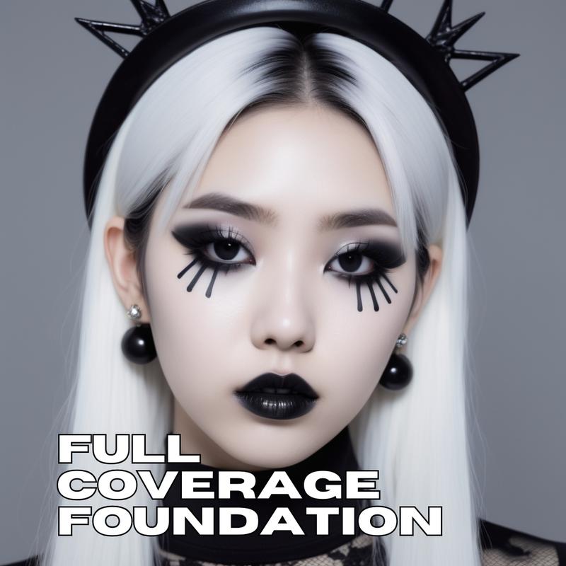 Ashley Lee White Matte Foundation –  Goth, Cosplay, Clown Makeup, Matte Finish, Buildable Coverage, Shade Adjuster