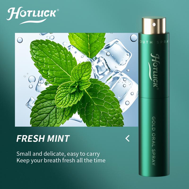 Hotluck GOLD ORAL SPRAY-Natural Extracts, Herbal Essence, Keep Your Breath Fresh Anytime, Anywhere