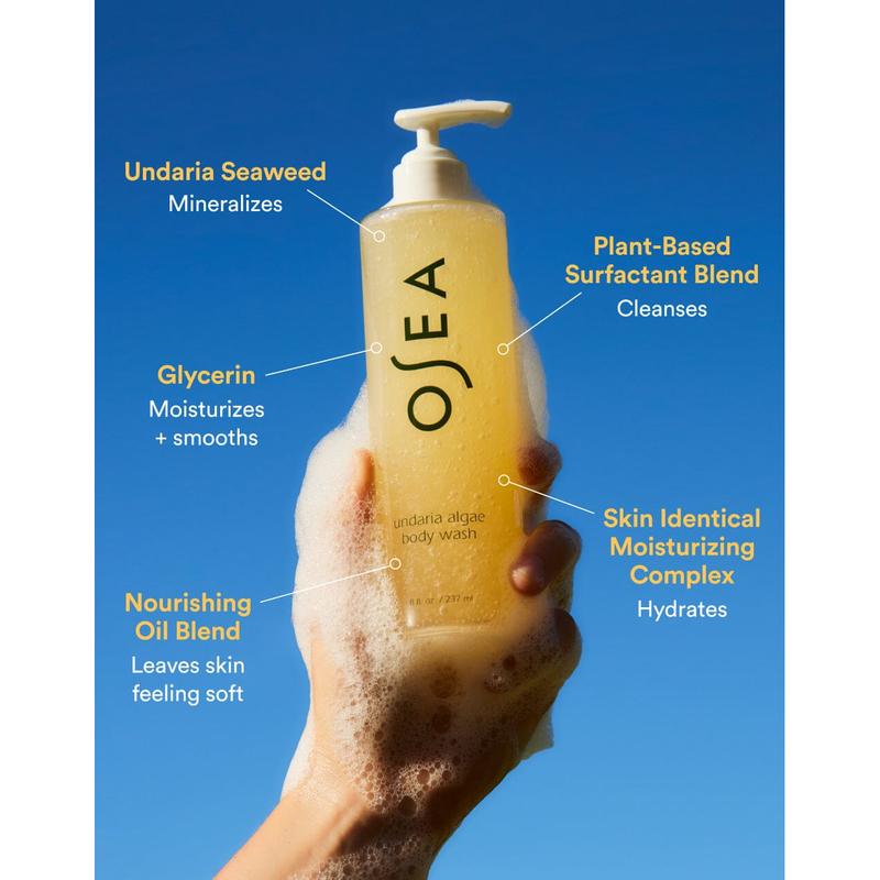 OSEA Undaria Algae Body Wash - Hydrating and Moisturizing Cleanser for Smooth Skin Body Care Moisture Body Care Moisture