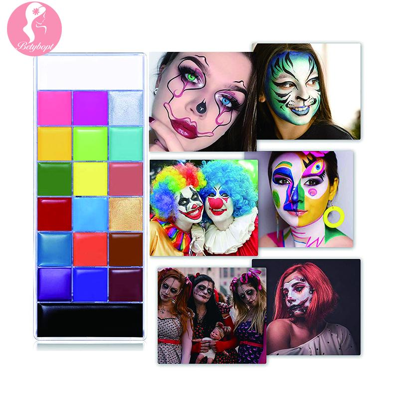 Face Body Painting Set, 20 Colours, Face Paint, Body Painting Oil, Safe Body Paint Set, Make-Up Colours,Carnival Make-Up, Theatre Make-Up, Halloween