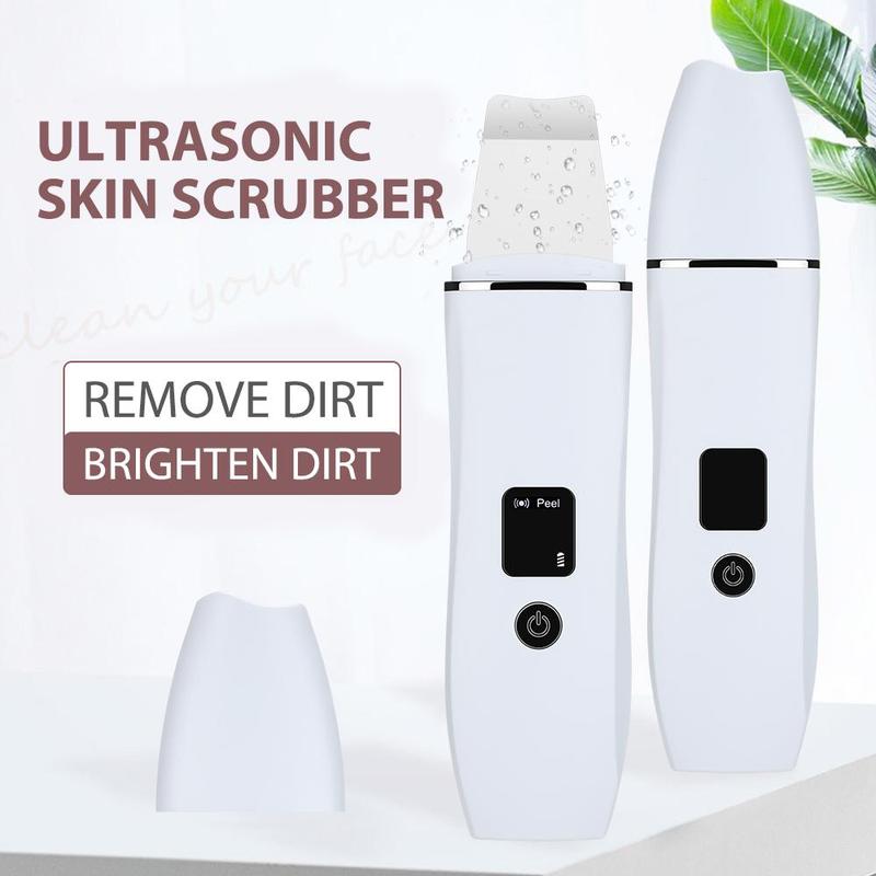 Ultrasonic Facial Skin Scrubber, 4 Modes Face Pore Cleaner, Facial Skin Care Tool for Women & Men, Christmas Gift