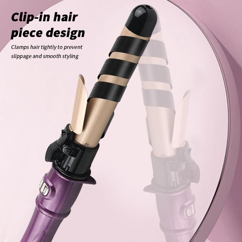 Multifunctional Curling Iron, Electric Hair Straightener, Auto-rotating Egg-shaped Curling Iron, Professional Hair Styling Tool for Women