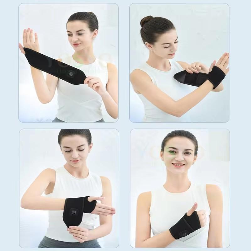 USB Rechargeable Wrist Massager, 1 Count Smart Temperature Control Wrist Massage Tool, Professional Fitness Massage Machine for Women & Men