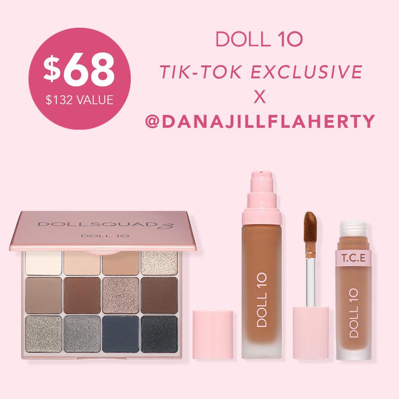 Dana's Ultimate Trifecta: TCE Foundation, TCE Concealer, & Doll Squad 3 Palette Bundle