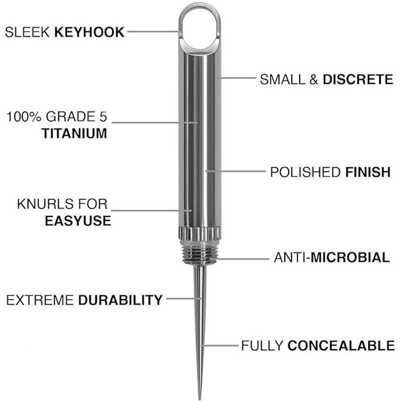 Reusable EDC Mini Toothpicks with Titanium Alloy Keychain, Durable and Washable Toothpicks, Portable Mini Toothpicks for Daily Use