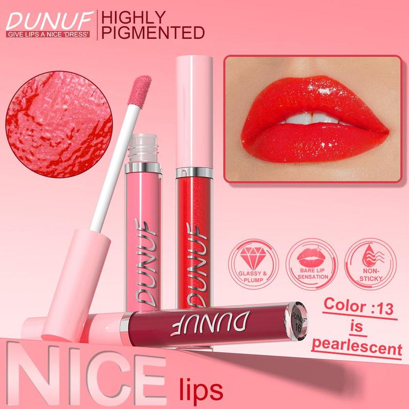 Long-lasting Lip Gloss, 1 Count Moisturizing Non-stick Cup Waterproof Lip Glaze, Suitable for Various Occasions, Parties, Everyday Makeup