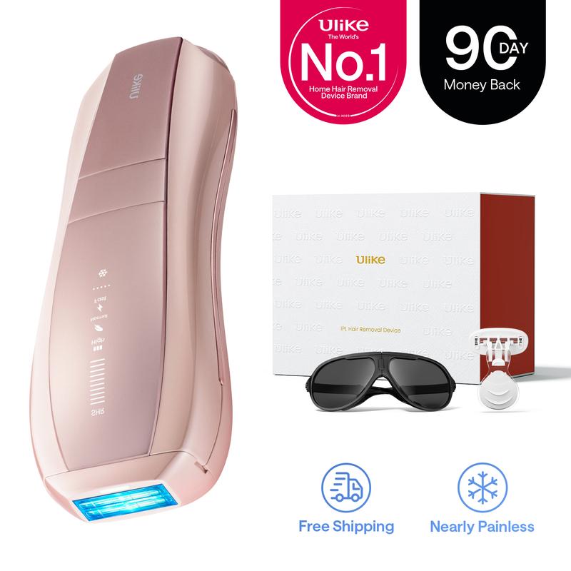 [BEST SALE] Ulike Laser Hair Removal, Air 10 IPL Hair Removal with Gift Set, Suitable for Women and Men, 65°F Ice-Cooling Contact, Skin Sensor & SHR Mode for Nearly Painless, Effective & Long-Lasting Hair Removal from Home, Cooling And Comfortable To Use