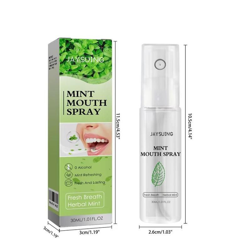 30ml Mint Oral Spray, Portable Breath Freshener, Oral Care Spray for Men & Women, Breath Freshener for Travel, Outdoor, Office, School