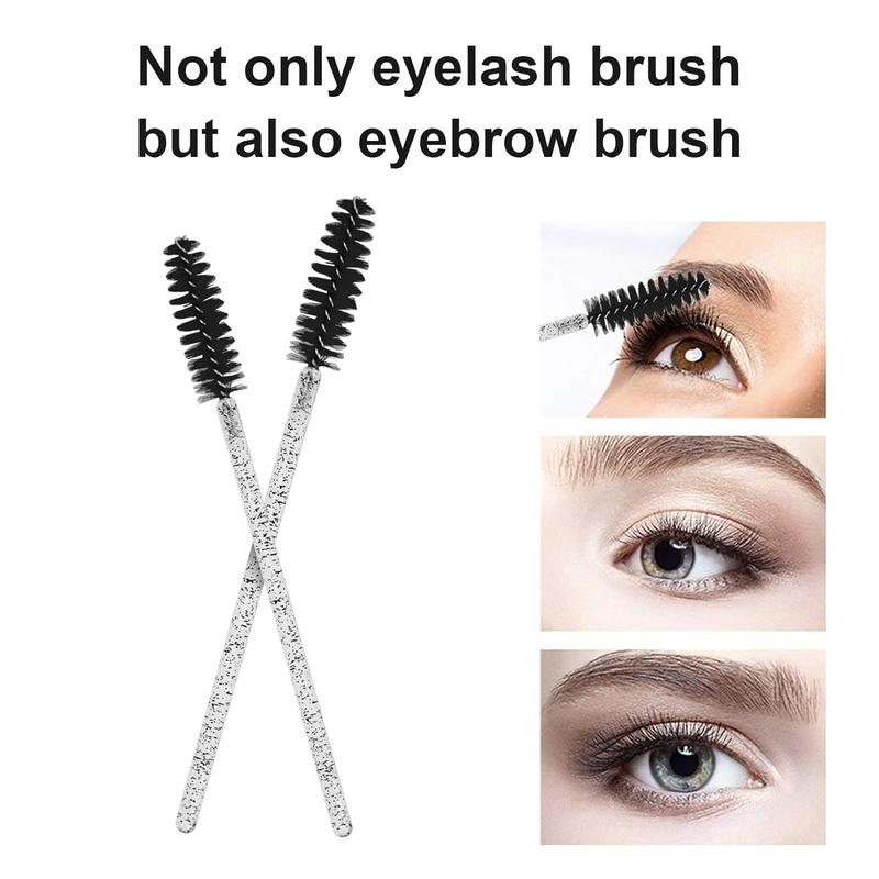 Disposable Eyelash Brushes with Storage Box, 100pcs set Eyelash Extension Brush, Eyelash Makeup Tool for Women & Girls