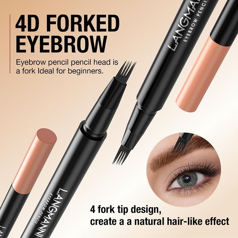 Waterproof 4 Claws Eyebrow Pencil, 1 Count Long Lasting Smudge Proof Brow Shading & Filling Pencil, Brow Styling Brush Makeup Tool, Eyebrow Cosmetic