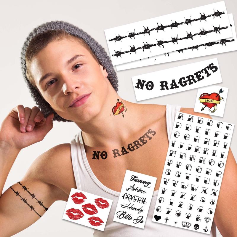 White Trash Temporary Tattoos   Easier than makeup   Perfect for Halloween   HillBilly Costume Idea