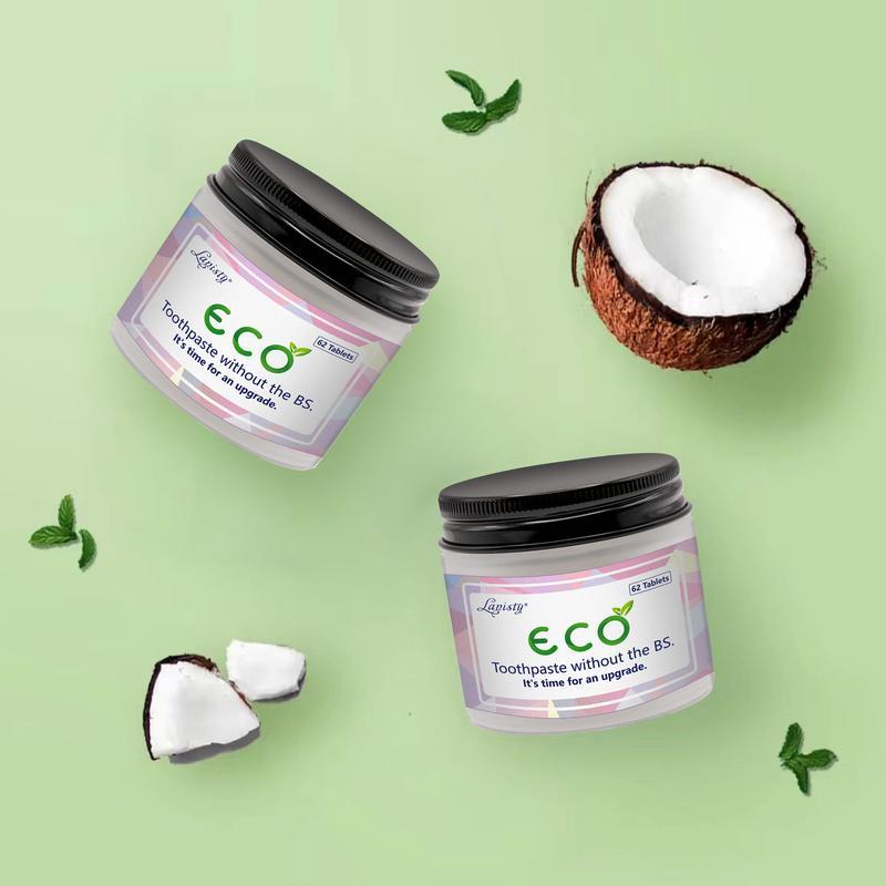 ECO Organic Coconut Toothpaste Tablets with Natural Ingredients for Oral Health Management and Fresh Breath Mint, 2024 natural toothpaste