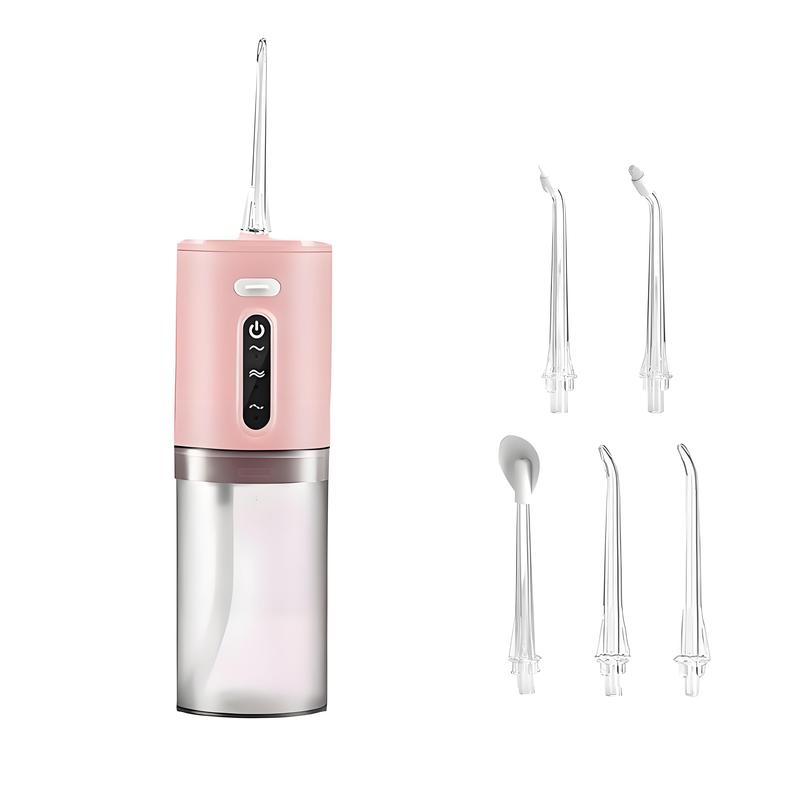 Water Dental Flosser for Teeth & Gum Health,3 Modes IPX6 Waterproof Water Flosser,5 Tips Rechargeable Water Dental Picks for Cleaning,Cordless Water Teeth Cleaner Picks