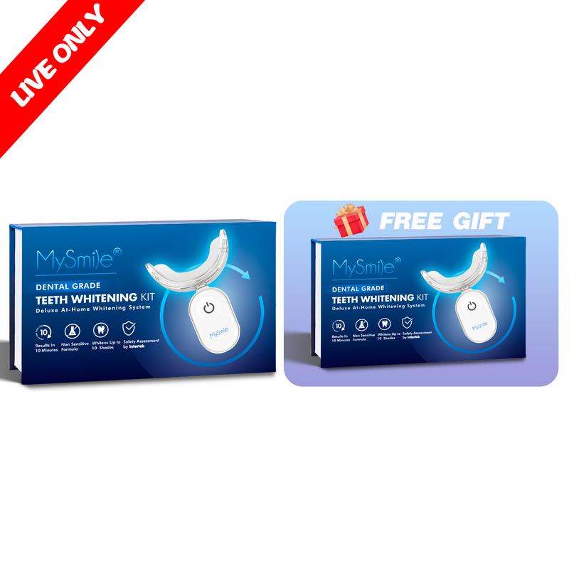 Livestream Special - Buy 1 Get 1 Free - MySmile Pro Teeth Whitening Kit with 28x LED Light w  22% CP(Result May Vary)