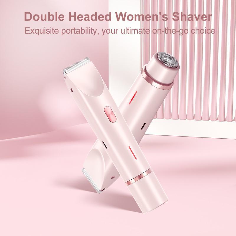 Electric Hair Trimmer, 1 Box Rechargeable Waterproof Hair Removal Tool for Women, Wet and Dry Use Hair Trimmer for Body & Face, Christmas Gift