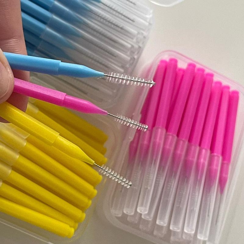 Dental Floss Picks Kit, 30pcs box Portable Interdental Brushes & Flossing Sticks for Effective Tooth Cleaning, Oral Care, Tooth Cleaning Supplies