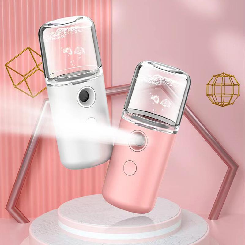 USB Rechargeable Nano Sprayer, Portable Handheld Facial Steam Beauty Instrument, Hydrating Skin Care Tool for Women & Girls