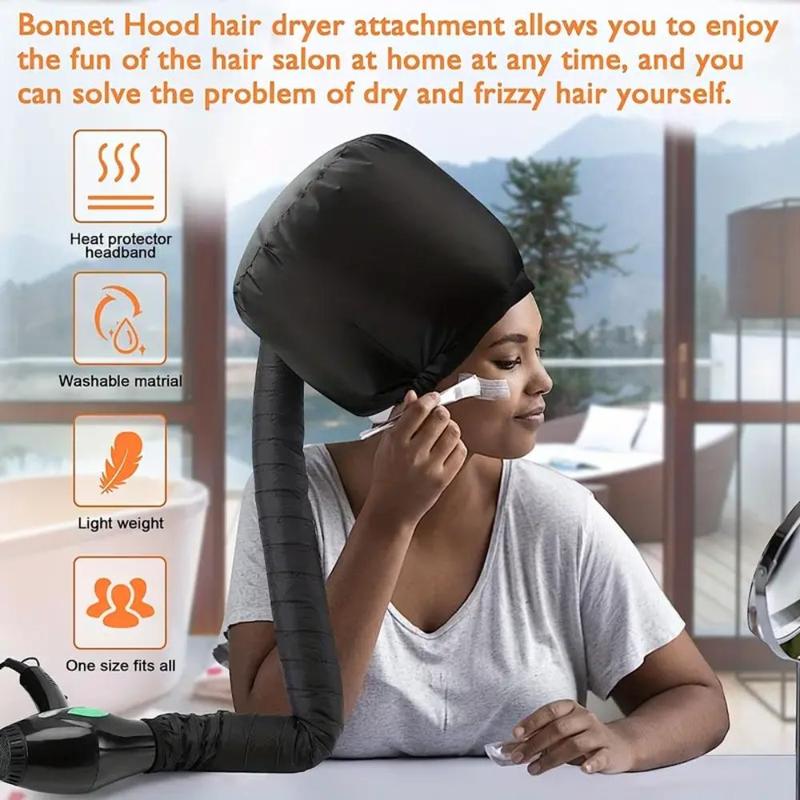 Hair Dryer Hood, 1 Count Adjustable Hair Dryer Attachment, Hair Care Hood for Effortless Styling, Deep Conditioning & Gentle Drying