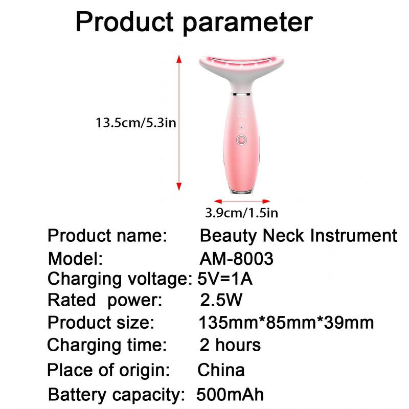 3 Color Constant Temperature Facial Massager, Vibration Face & Neck Beauty Instrument with 3 Modes, Personal Skin Care Appliances for Women, Christmas Gift