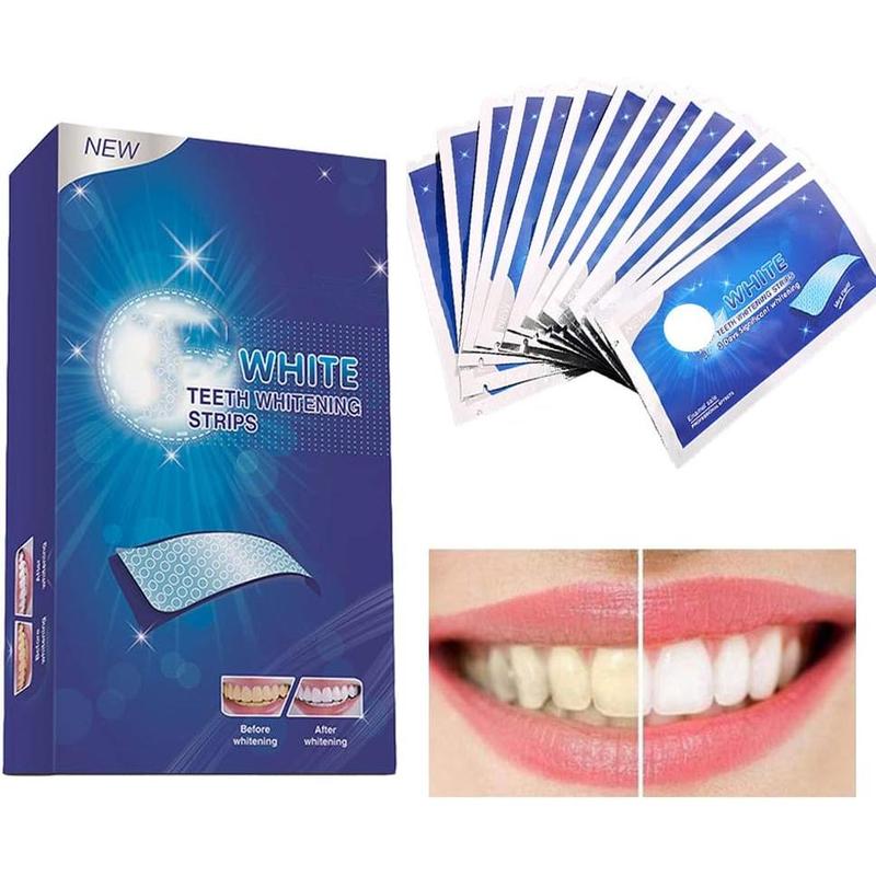 Teeth Whitening Stripes Whitening Kit Whitener Strap Kits for Tooth Oral Care No Sensitivity for Teeth Care 14 Pack 28 Strips (28P)