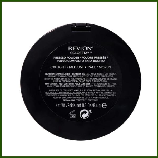 Revlon Face Powder, ColorStay 16 Hour Face Makeup, Longwear Medium- Full Coverage with Flawless Finish, Shine & Oil Free, 830 Light Medium, 2.4 Oz