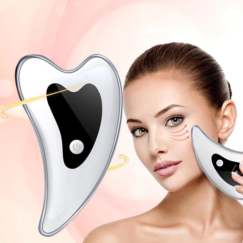 Electric Gua Sha Tool, Comfort USB Rechargeable Face Neck Lifting Massage Tool, Electric Face Guasha Scrapping Pad, Professional Facial Beauty Instrument for Women, Halloween Christmas Essentials