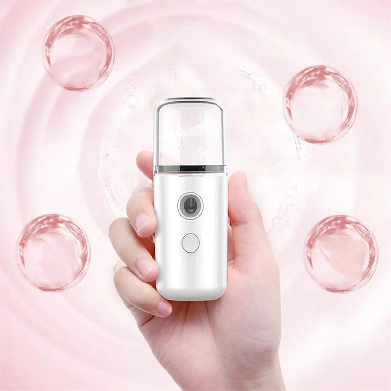 USB Rechargeable Nano Sprayer, Portable Handheld Facial Steam Beauty Instrument, Hydrating Skin Care Tool for Women & Girls