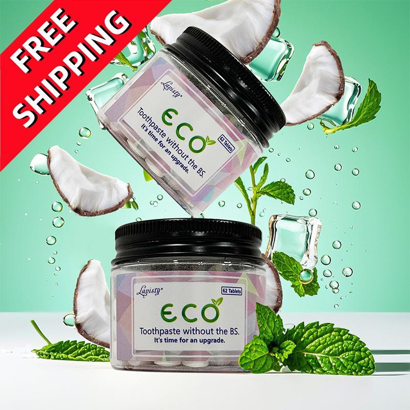 ECO Organic Coconut Toothpaste Tablets with Natural Ingredients for Oral Health Management and Fresh Breath Mint, 2024 natural toothpaste