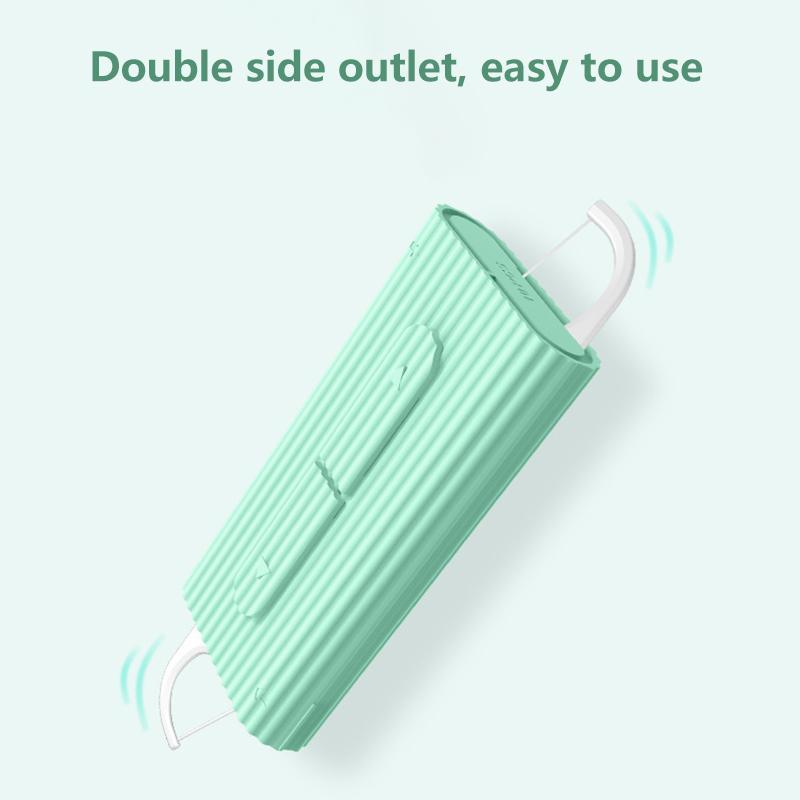 Portable Dental Floss with Double Side Outlet Storage Box, 10pcs set Dental Floss Pick Daily Oral Care Product, Oral Care Tool for Home & Travel, Christmas Gift