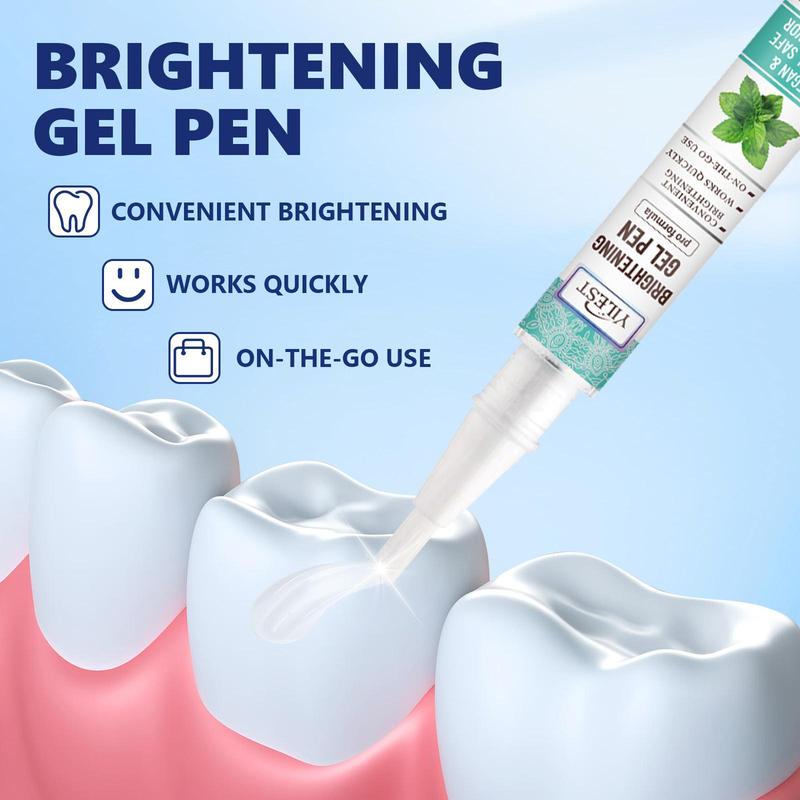 Teeth Care Gel Pen, 2 Boxes Gentle Teeth Cleaning Pen for Daily Use, Portable Travel Oral Care Product for Women & Men