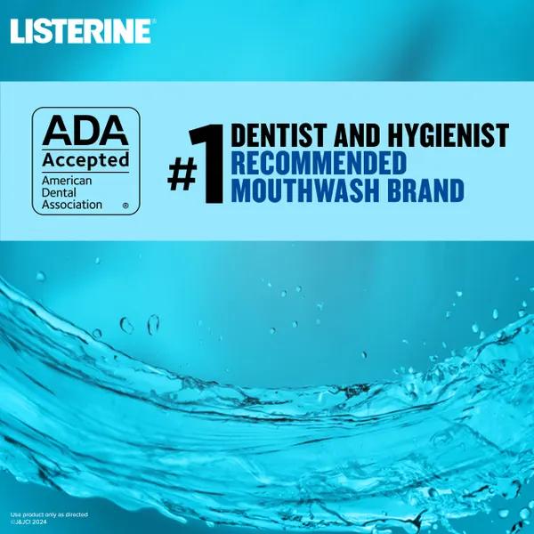 Listerine Clinical Solutions Breath Defense Alcohol-Free Mouthwash, Mild Taste Smooth Mint 1 L Oral Daily