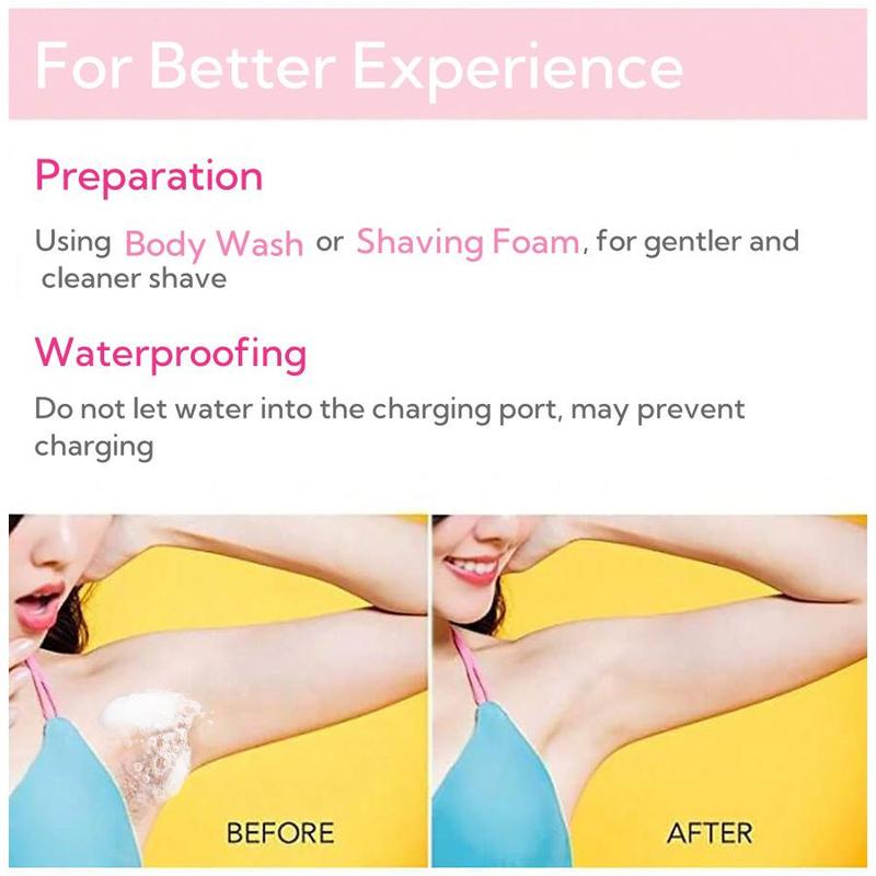 Multi-purpose Electric Razor for Women, 4 in 1 Hair Shaver, Rechargeable Portable USB Ladies Hair Removal Device, Beauty & Personal Care Appliances