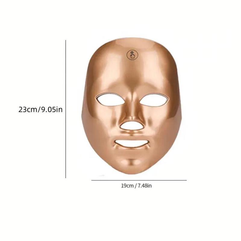 LED Light Facial Mask Beauty Instrument, 1 Count LED Face Mask Skincare Instrument, Professional Beauty Facial Mask Instrument for Women & Men