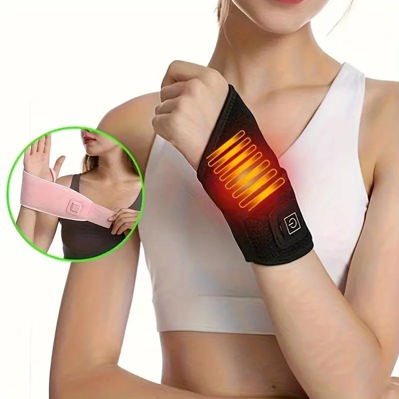 USB Rechargeable Wrist Massager, 1 Count Smart Temperature Control Wrist Massage Tool, Professional Fitness Massage Machine for Women & Men