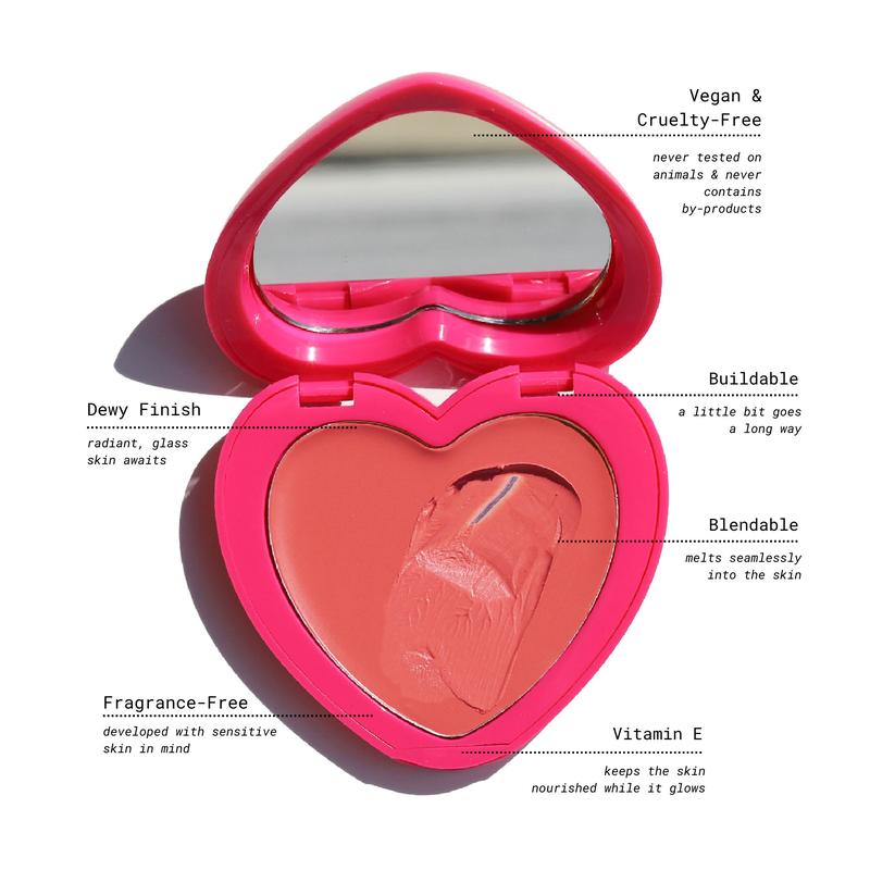 Half Caked Makeup Candy Paint Cheek and Lip Tint -  Multi-Use Cream Color for Eyes, Lips, and Cheeks, With Vitamin E, Clean Formula creamblush