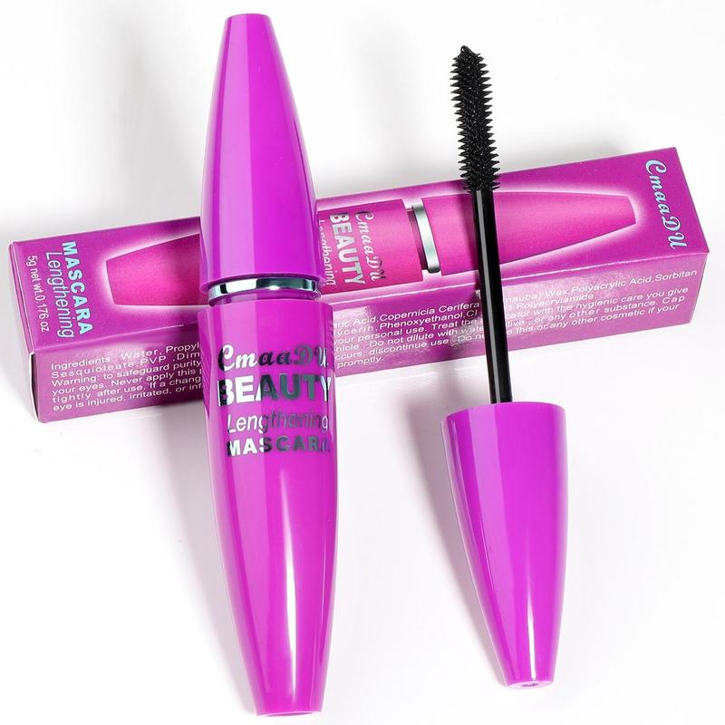 Waterproof Mascara, 1 Count Long Lasting Quick Drying Eyelash Extension Volume Building Mascara, Eye Makeup Product For Women