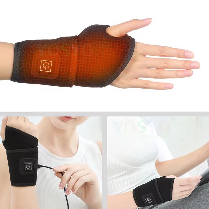 USB Rechargeable Wrist Massager, 1 Count Smart Temperature Control Wrist Massage Tool, Professional Fitness Massage Machine for Women & Men