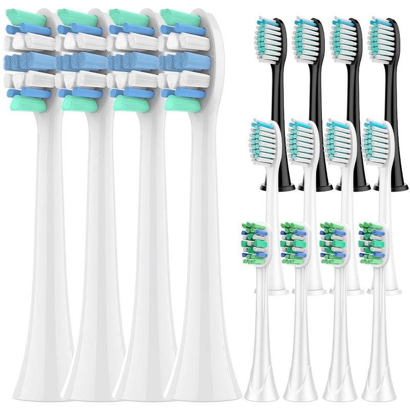 Electric Toothbrush Heads, 4 Counts set High-density and Quality Bristles Replacement Toothbrush Heads, Personal Care Accessories for Electric Toothbrush