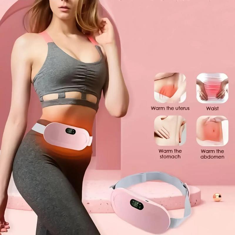 Portable Heating Pad for Period Cramps, Wireless Belt with Heating Massage, Gift for Woman Girl