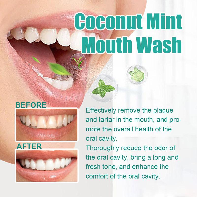 Coconut Oil Mouthwash, 1 Box 2 Boxes Freshening Breath Mouthwash, Oral Care Product for Men & Women, Daily Oral Care Product